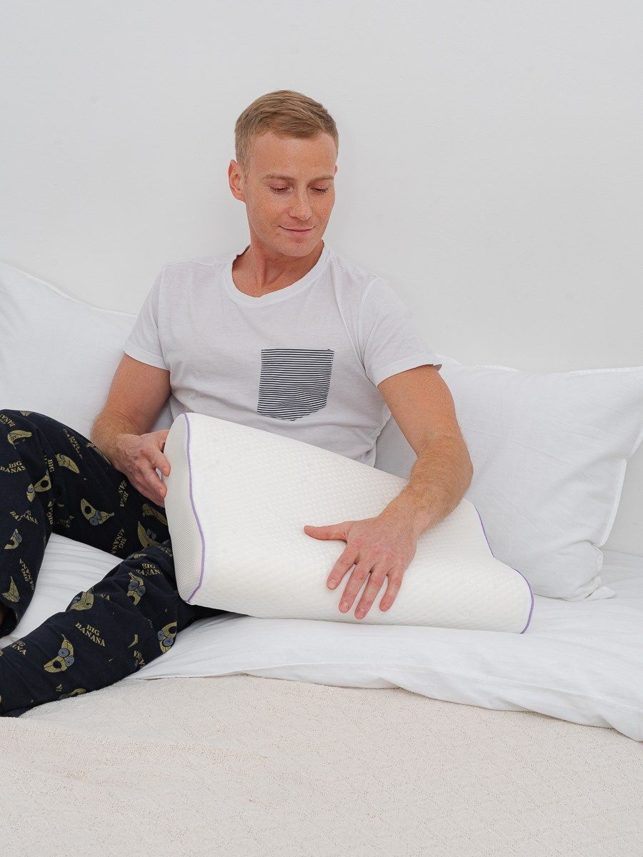 снимок Подушка c эффектом памяти "Эргономика" 50*38*10/12 от магазина BIO-TEXTILES ОПТ