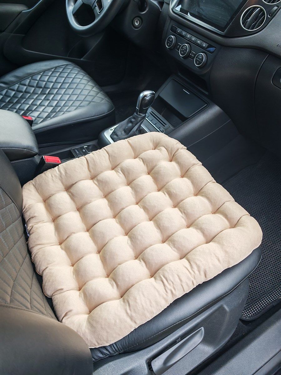 снимок Подушка автомобильная на сиденье "АВТО-БИО" бежевая 50*45 от магазина BIO-TEXTILES ОПТ