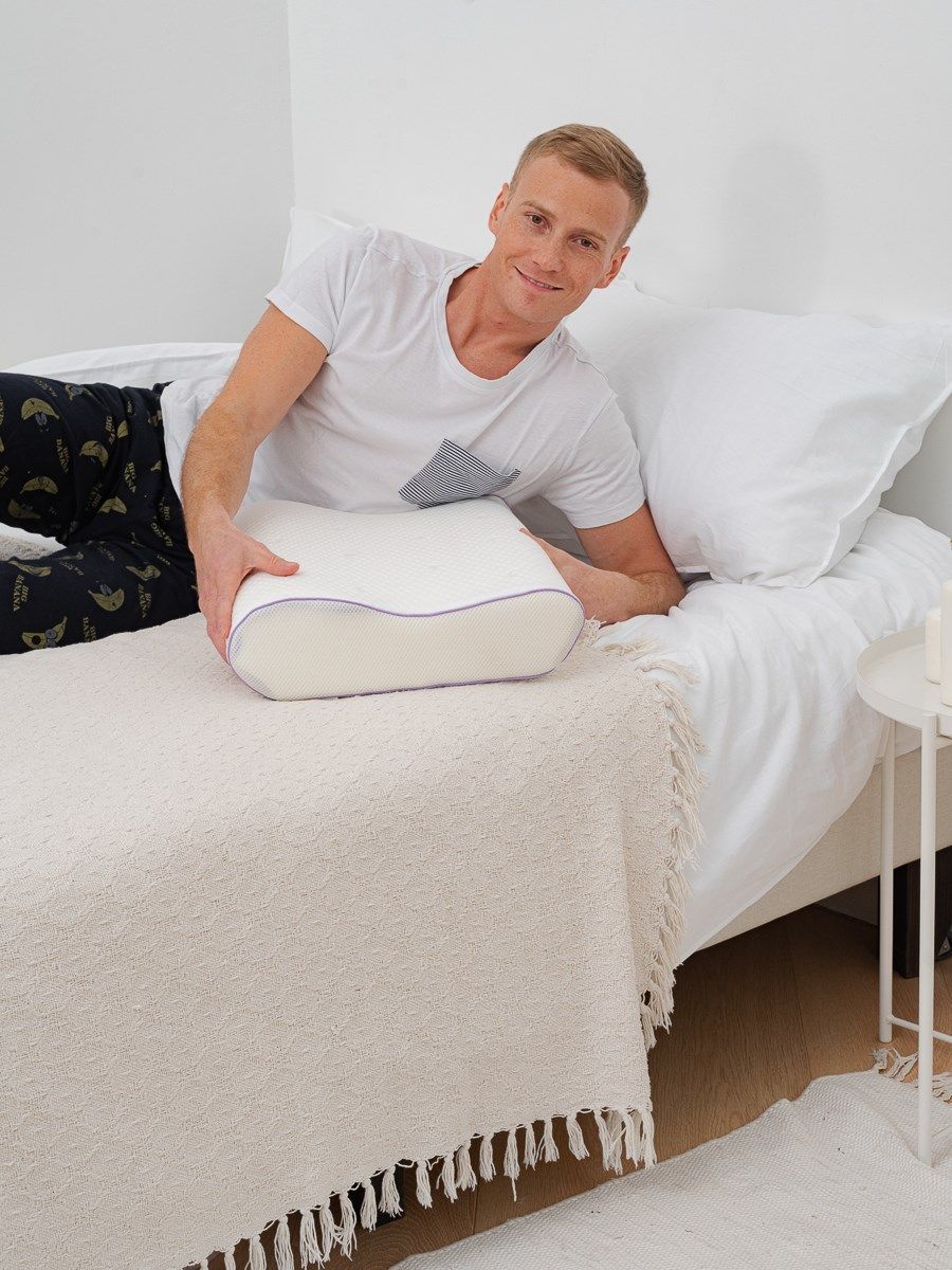 снимок Подушка c эффектом памяти "Эргономика" 50*38*10/12 от магазина BIO-TEXTILES ОПТ