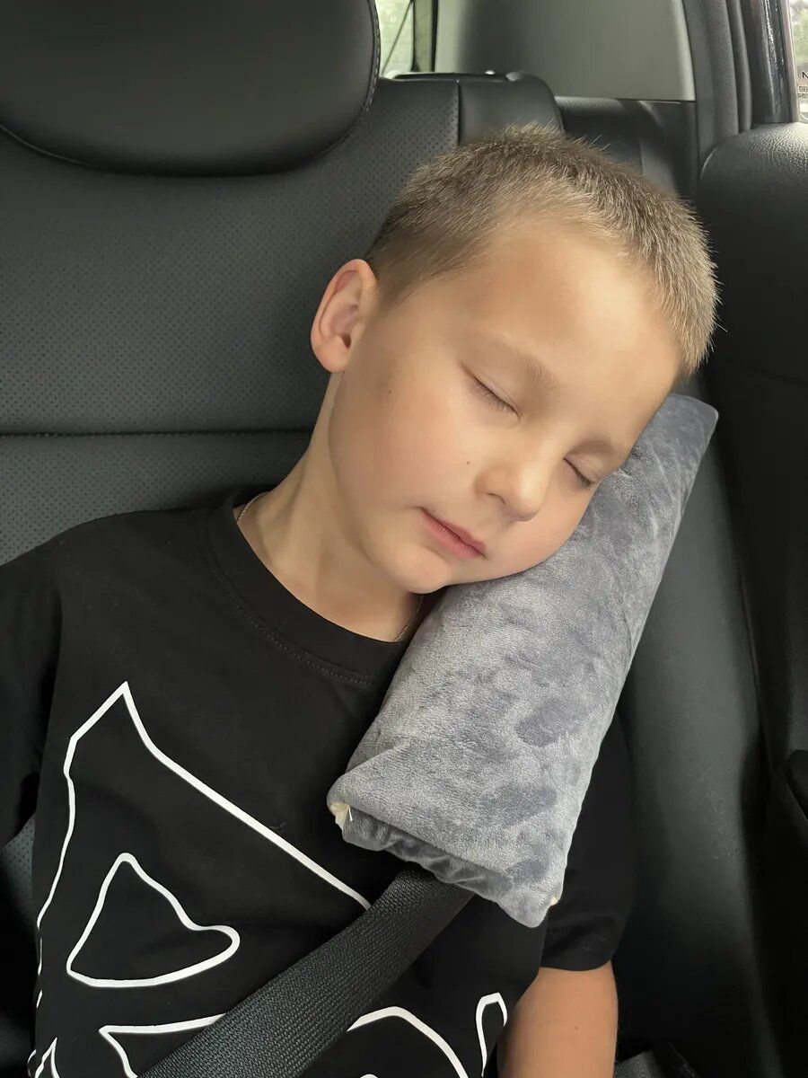 снимок Подушка-накладка на ремень детская 12*30 дорожная от магазина BIO-TEXTILES ОПТ