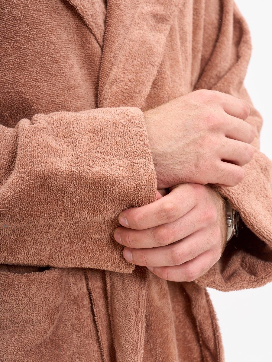 снимок Халат махровый с капюшоном, мокко от магазина BIO-TEXTILES ОПТ